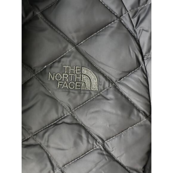 The North Face Trevail Women Grey 650 Down Quilted Puffer Jacket Coat Sz M A0070 - Picture 3 of 5